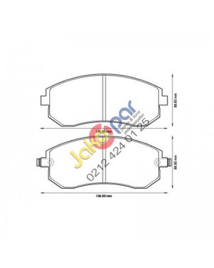 Subaru Forester 2.0 2.5 Ön Fren Balatası 2009-2012