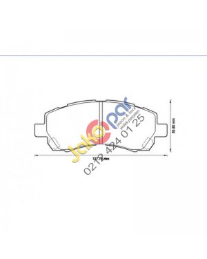 Subaru İmpreza 1.5 1.6 Ön Fren Balatası 1992-2000