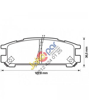 Subaru Legacy Arka 4wd Fren Balatası 1988-1998