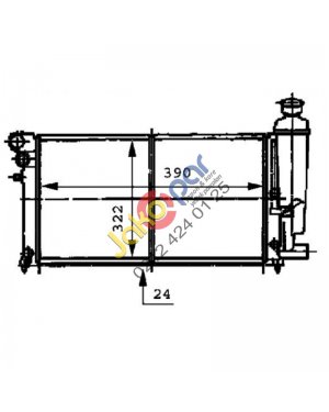 Peugeot 106 Su Radyatörü Klimasız