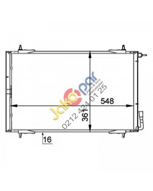PEUGEOT 206 KLİMA RADYATÖRÜ