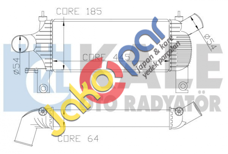 Nıssan Navara 2,5 Dcı 05>Intercoller Radyator 14461-EB360