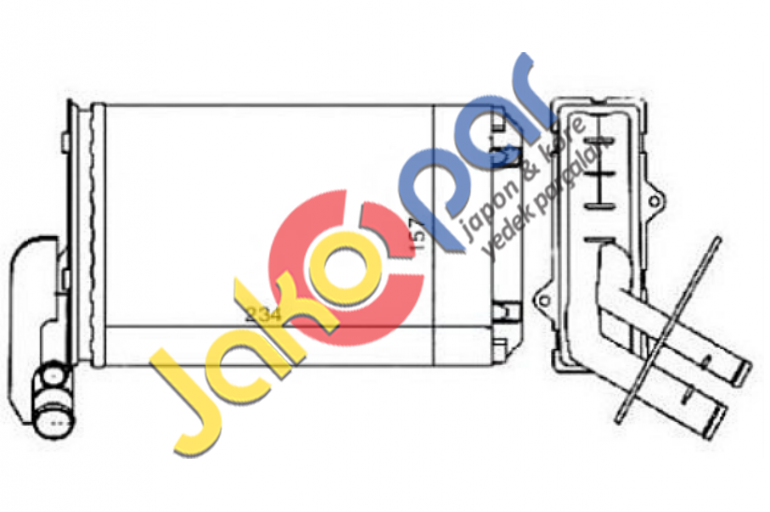 RENAULT 19 1994-2000 KALORİFER RADYATÖRÜ