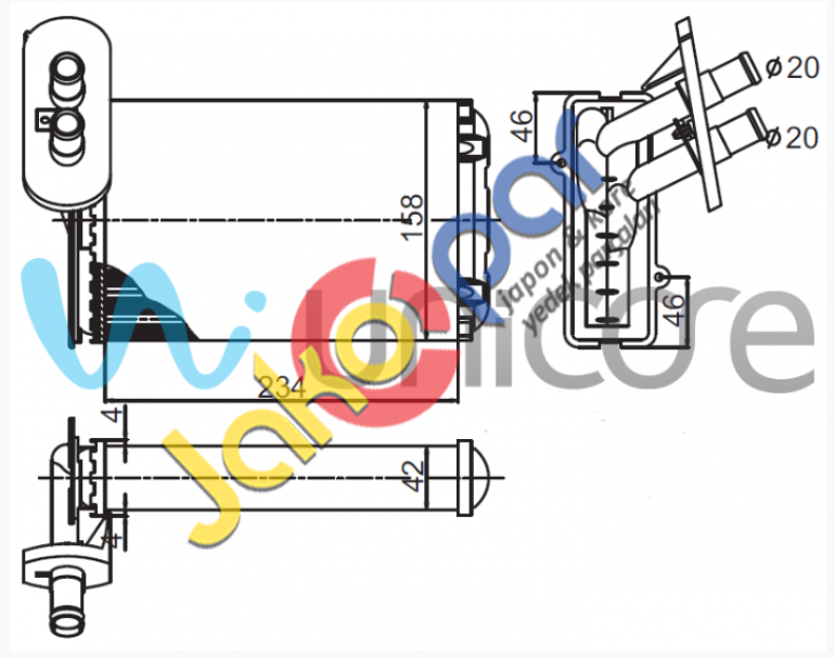 VOLKSWAGEN GOLF KALORİFER RADYATÖRÜ