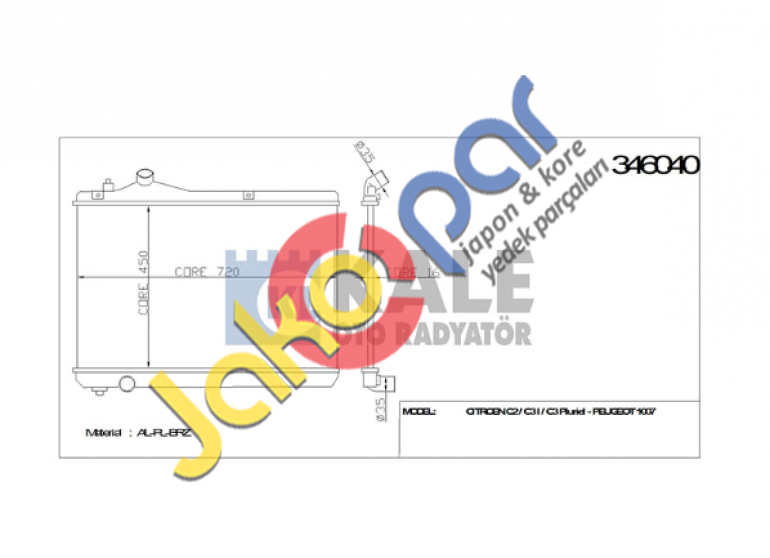 SU RADYATÖRÜ (AT) GRAND VITARA 05->