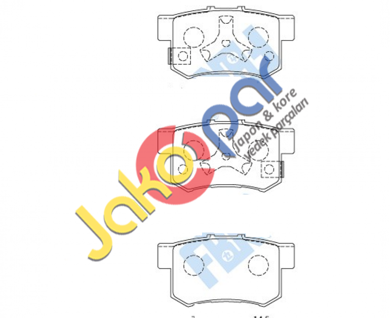 FREN BALATASI ARKA ACCORD 2.0-2.2-2.4 08 ->