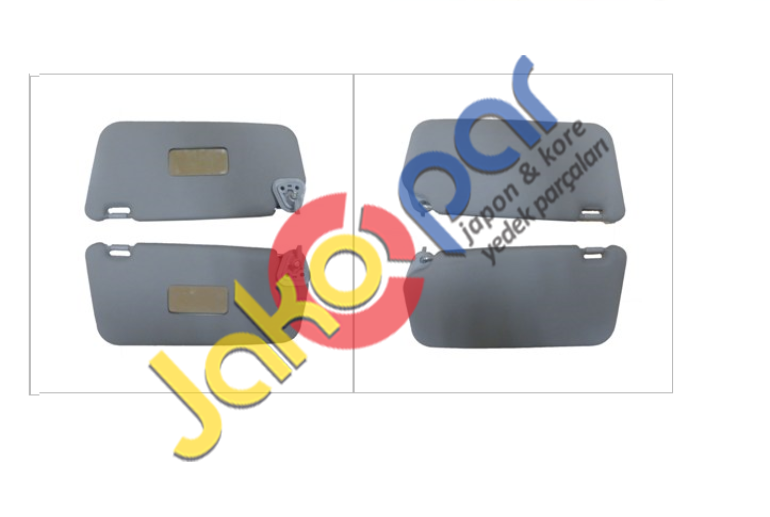 Hyundai Accent Era 2006-2011 Güneşlik Sağ Sol Set SIFIR ORJİNAL MUADİL