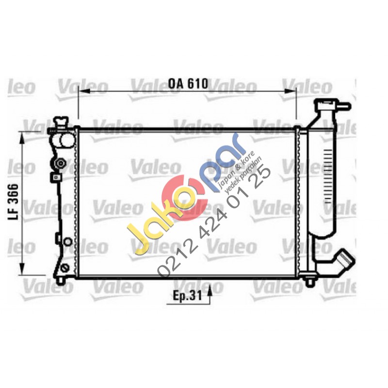 PEUGEOT 306 1.6 SU RADYATÖR (OTOMATİK VİTES)