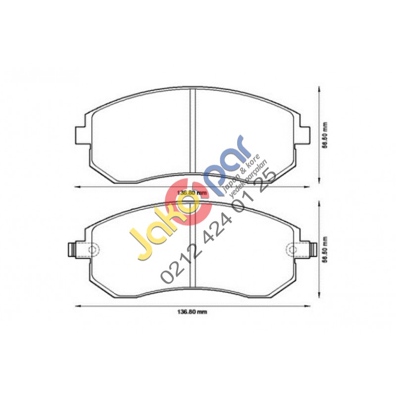 Subaru Forester 2.0 2.5 Ön Fren Balatası 2009-2012