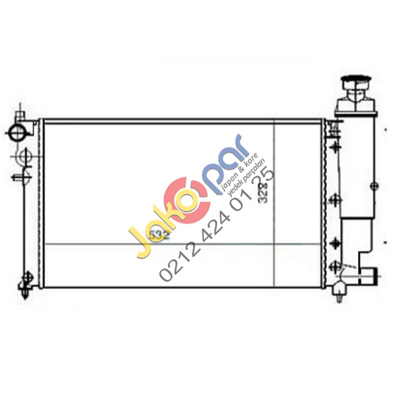 Peugeot 106 Klimalı Su Radyatörü