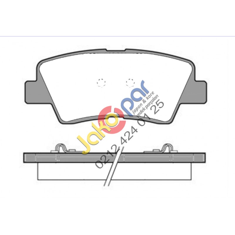 Hyundai İ40 6 Arka  Fren Balatası Full Sekmanlı 2011-