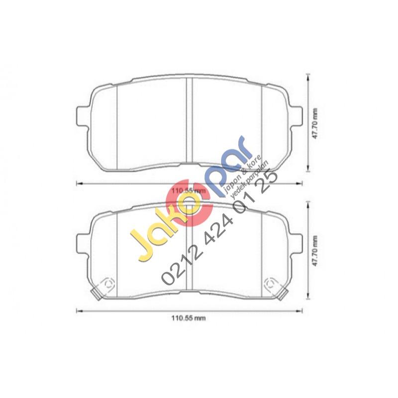 Hyundai Starex Arka Fren Balatası 2008-2012