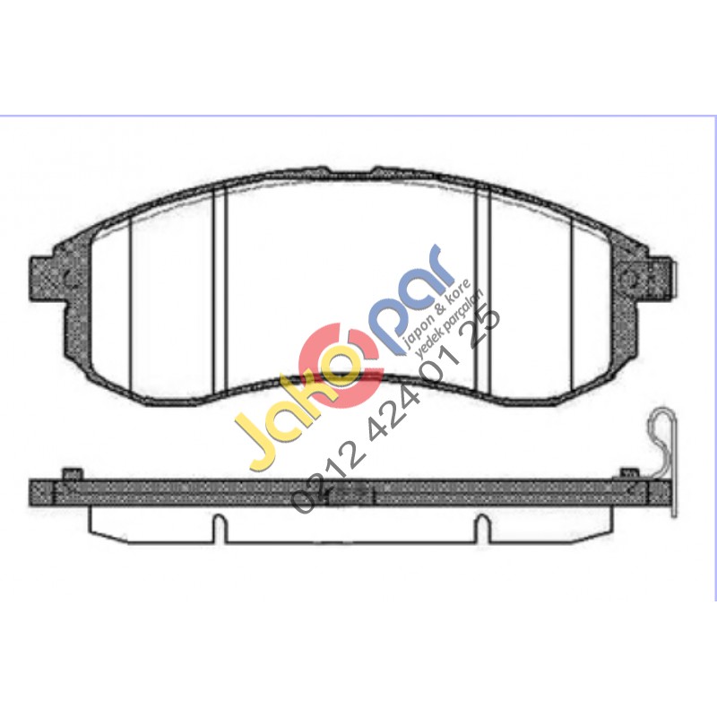 Mitsubıshı L-200 Ön Fren Balatası 2001-2006- 4WD