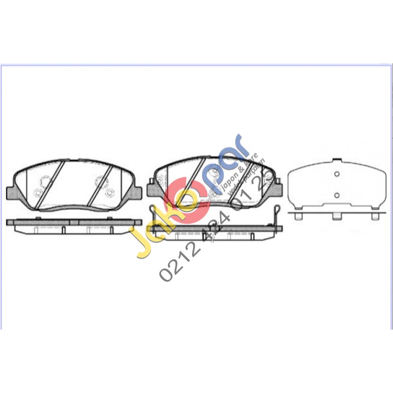 Huyundai Santafe On Fren Balatası 2006-2010