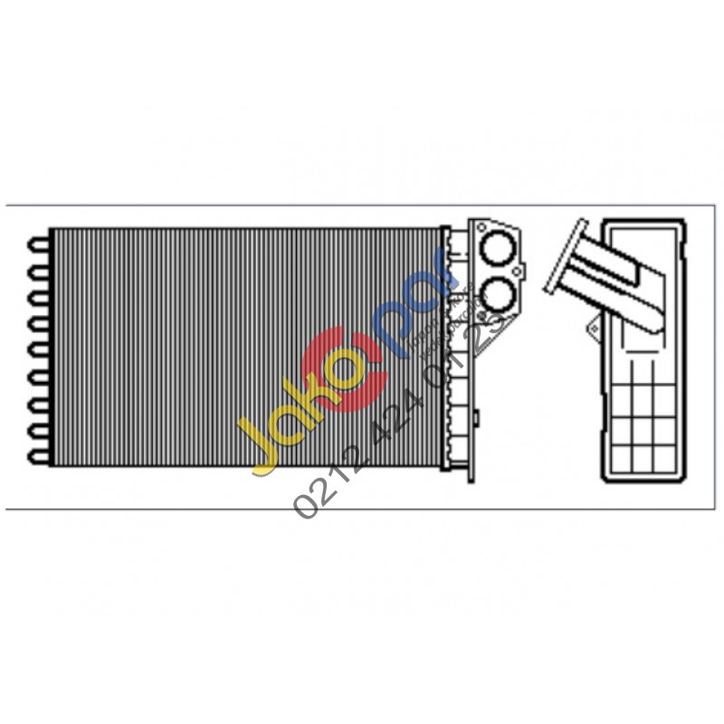 PEUGEOT 307 KALORİFER RADYATÖRÜ (OTOMATİK KLİMALI)