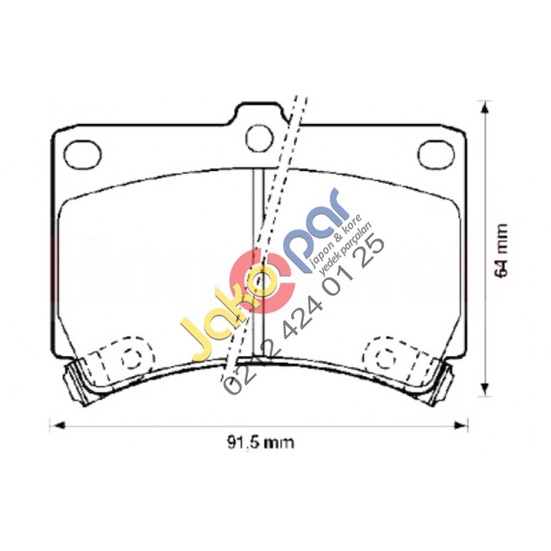 Mazda 323 Ön Fren Balatası 1990-1996