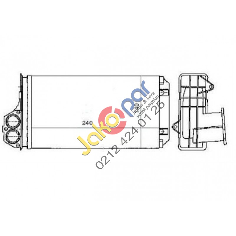 PEUGEOT 206 KALORİFER RADYATÖRÜ