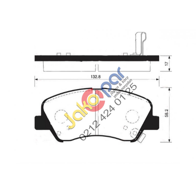 Hyundai Accent Blue Ön Fren Balatası 2012-2014