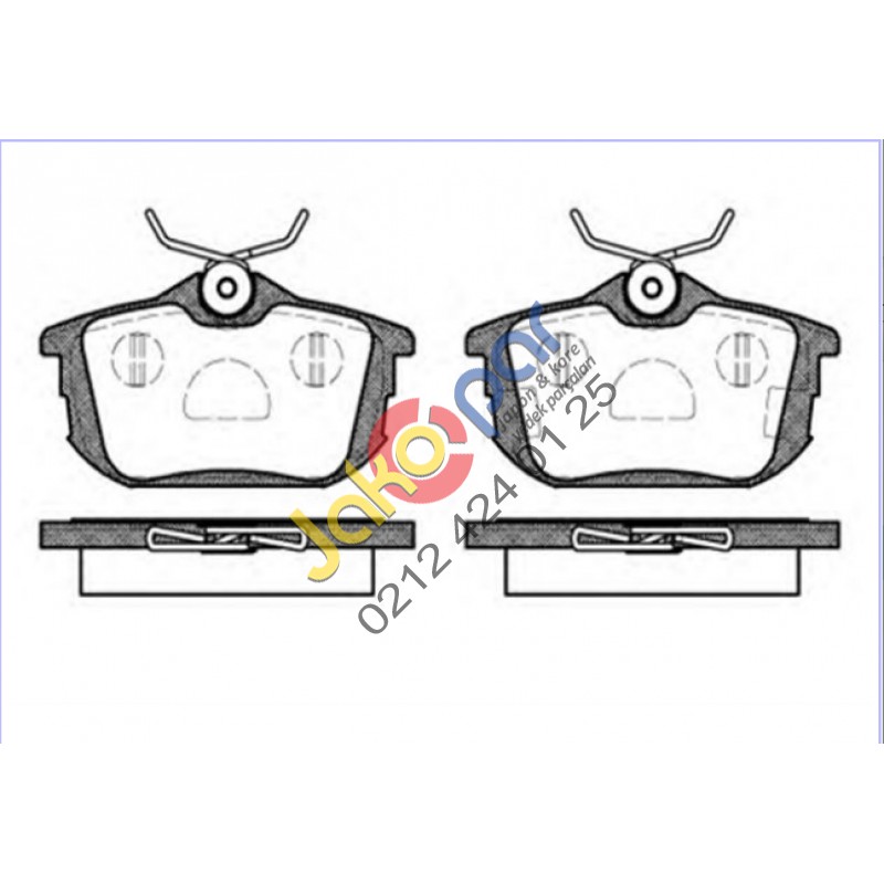 Mitsubishi Persona Arka Fren Balatası 2000-2005