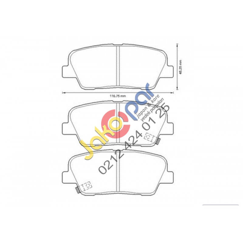 Kia Sorento Arka Fren Balatası 2011-2012