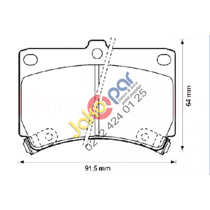 Mazda 323 Ön Fren Balatası 1990-1996
