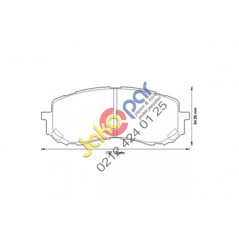 Subaru İmpreza 1.5 Ön Fren Balatası 2000-2012