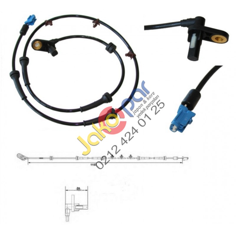 Primera Abs Sensörü Arka Sağ 2002-2007