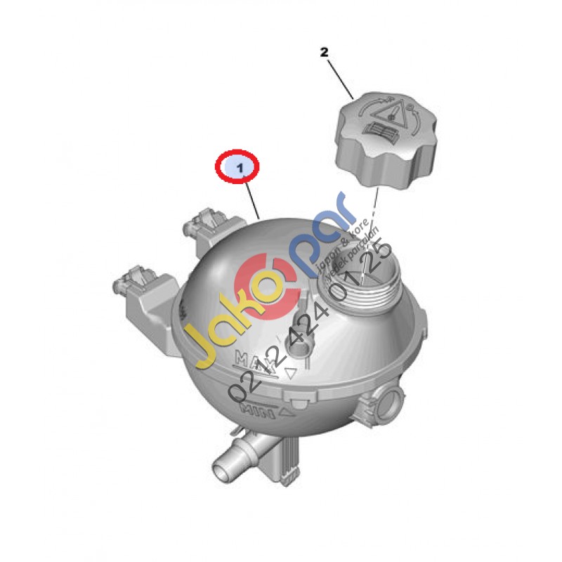 PEUGEOT 207 YEDEK SU DEPOSU