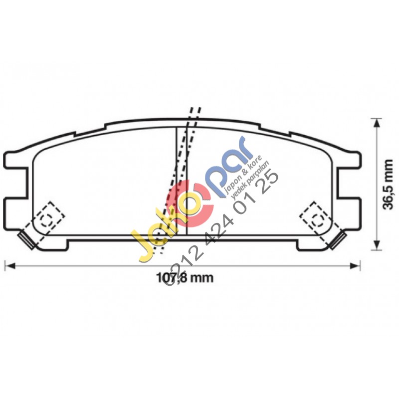 Subaru Legacy Arka 4wd Fren Balatası 1988-1998