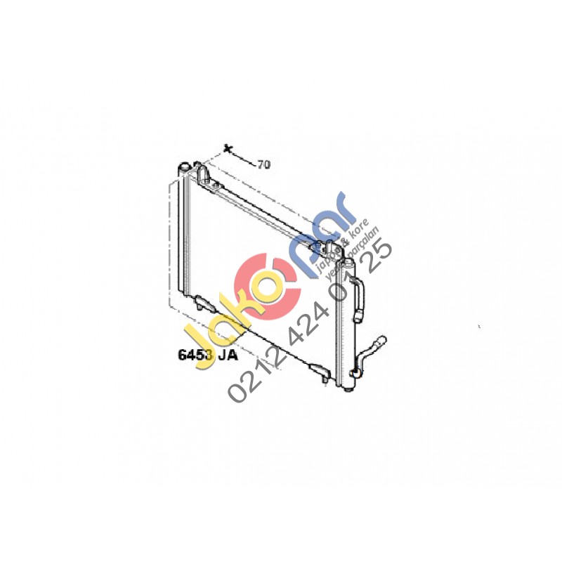 PEUGEOT 406 KLİMA RADYATÖRÜ