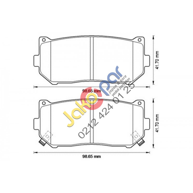 Kia Clarus Arka Fren Balatası 1996-