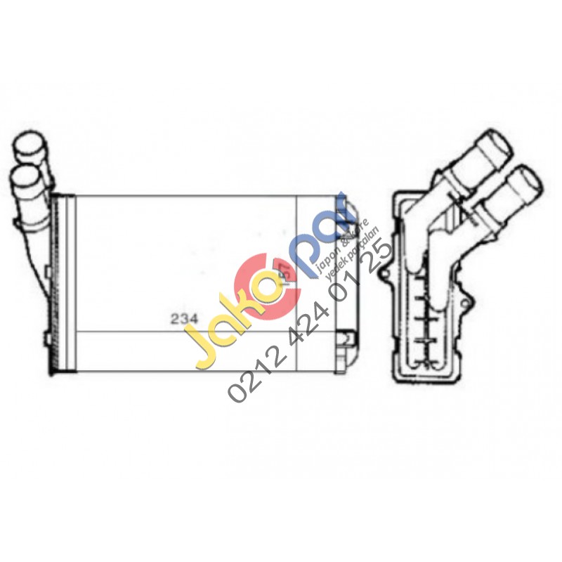 PEUGEOT 306 KALORİFER RADYATÖRÜ