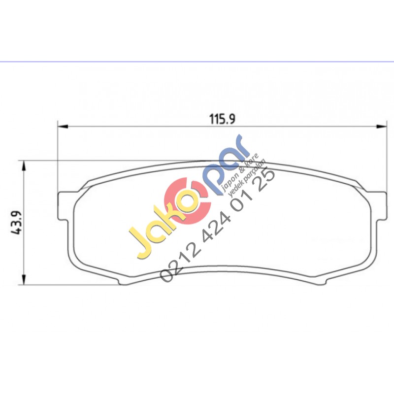 Mitsubishi Pajero Arka Fren Balatası 2007-2012