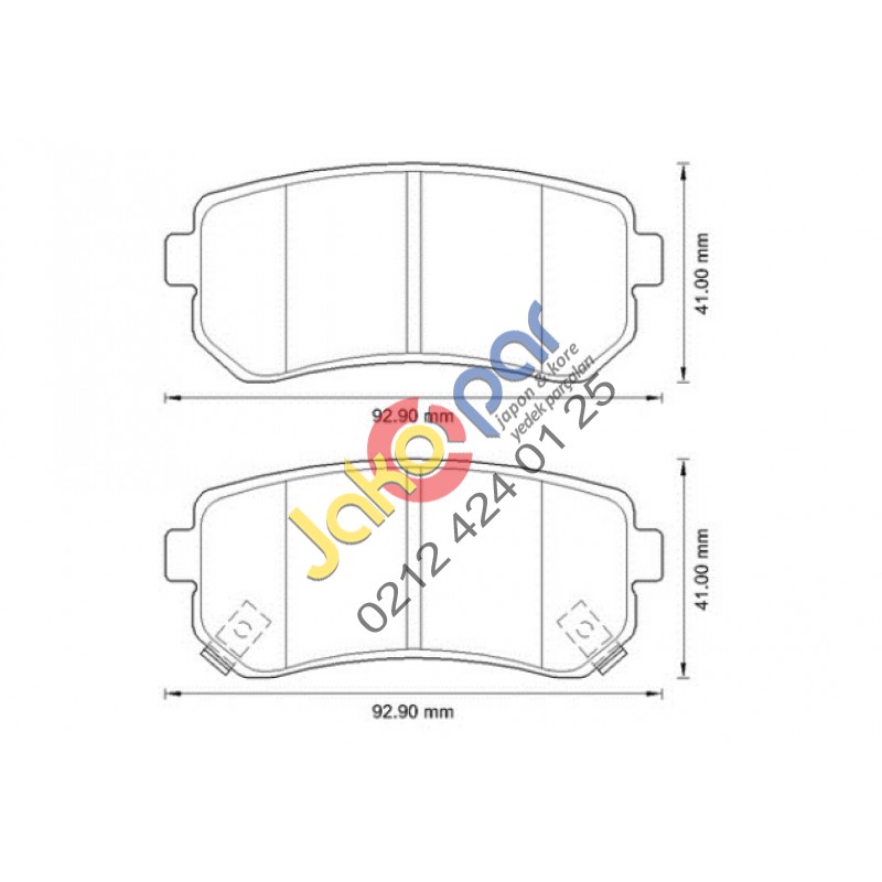 Hyundai İ20 Arka Fren Balatası 2008-2012