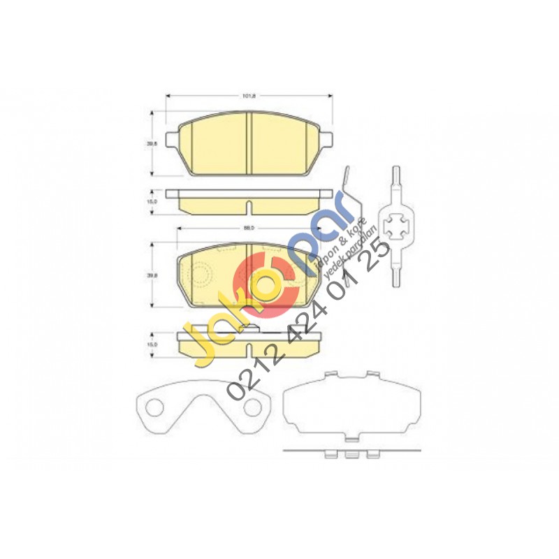 Suzuki Carry Sk410 Ön Fren Balatası 1986-2000