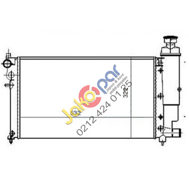 PEUGEOT 106 KLİMALI SU RADYATÖRÜ