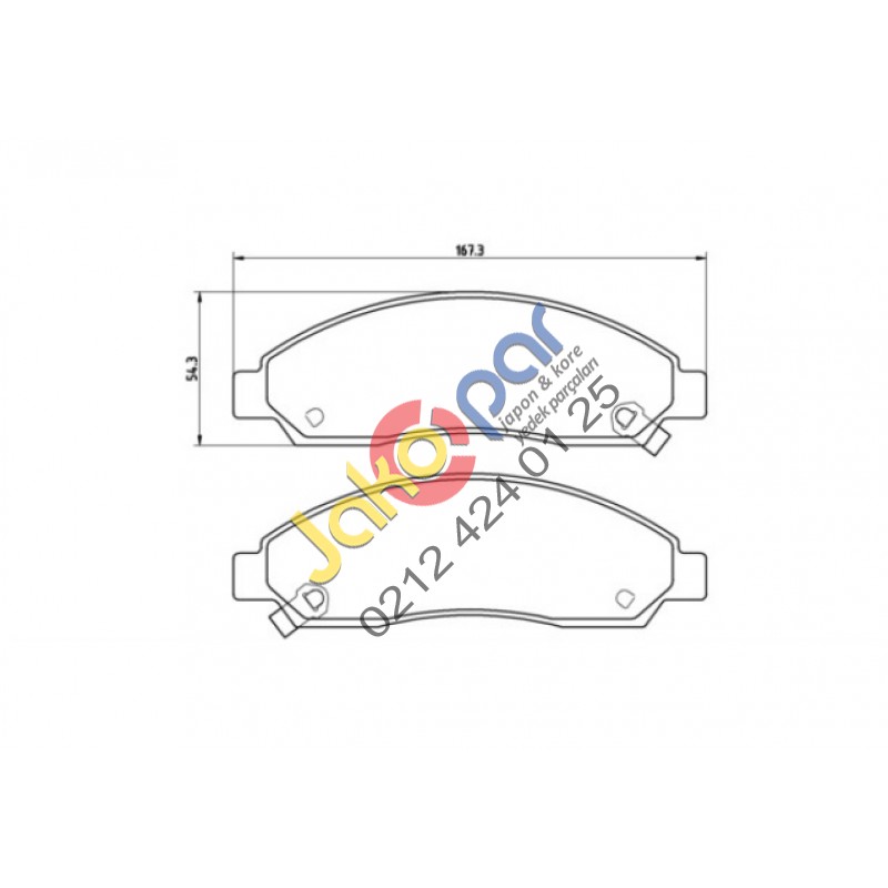 Isuzu Dmax 2wd 4wd Ön Fren Balatası 2002-2007