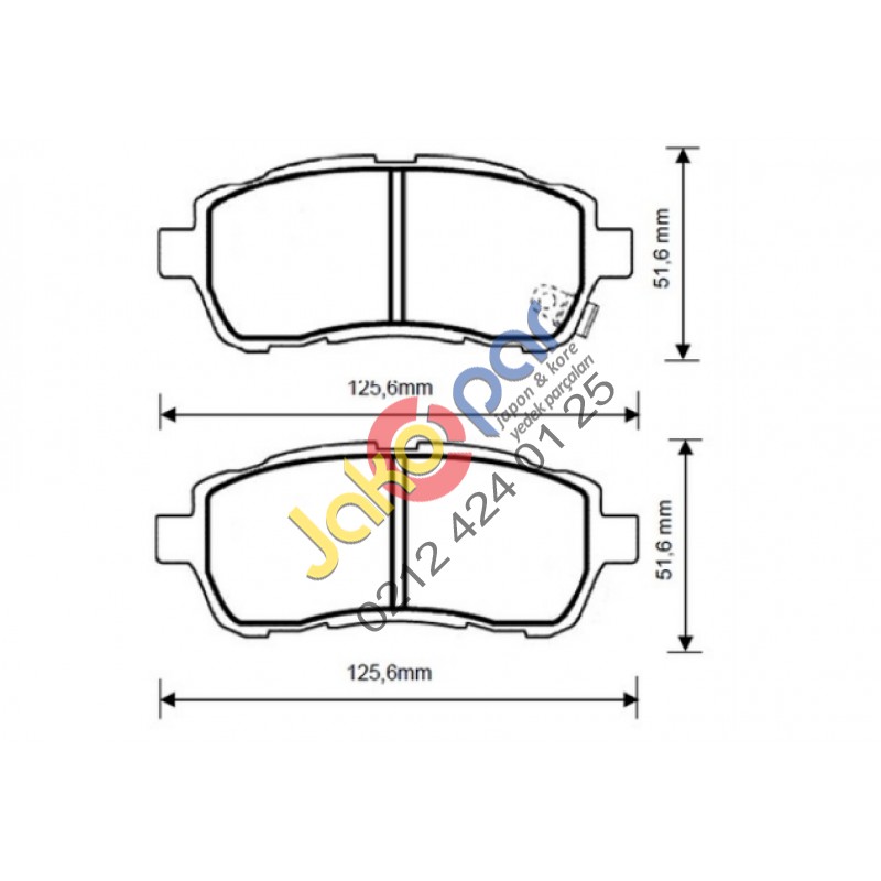 Mazda 2 Ön Fren Balatası 2008-2012