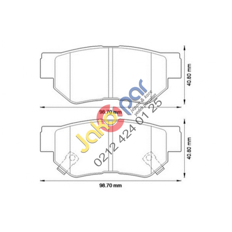 Hyundai Santafe Arka Fren Balatası 2006-2011