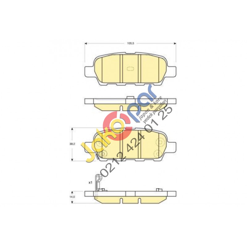 Nissan Qashqai Arka Fren Balatası 2007-2011