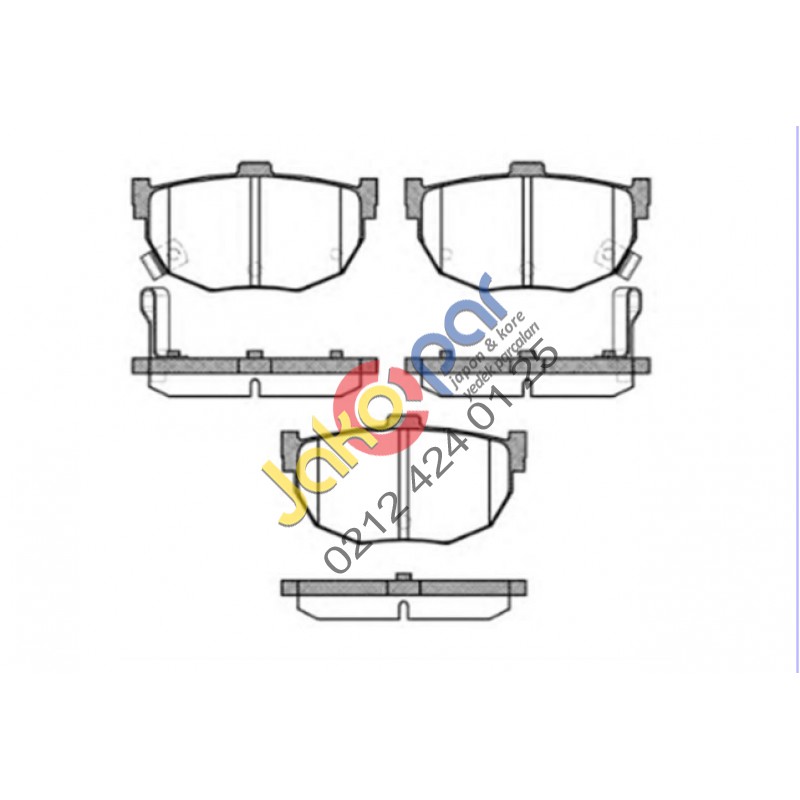 Kia Rio Arka Fren Balata  2004-2010